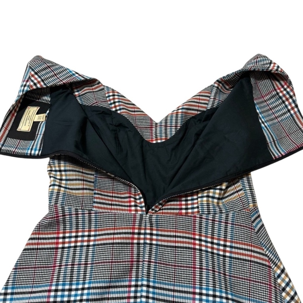 Anthropologie Moulinette Soeurs Plaid Fit & Flare Dress Women’s Size 4 - Picture 10 of 11